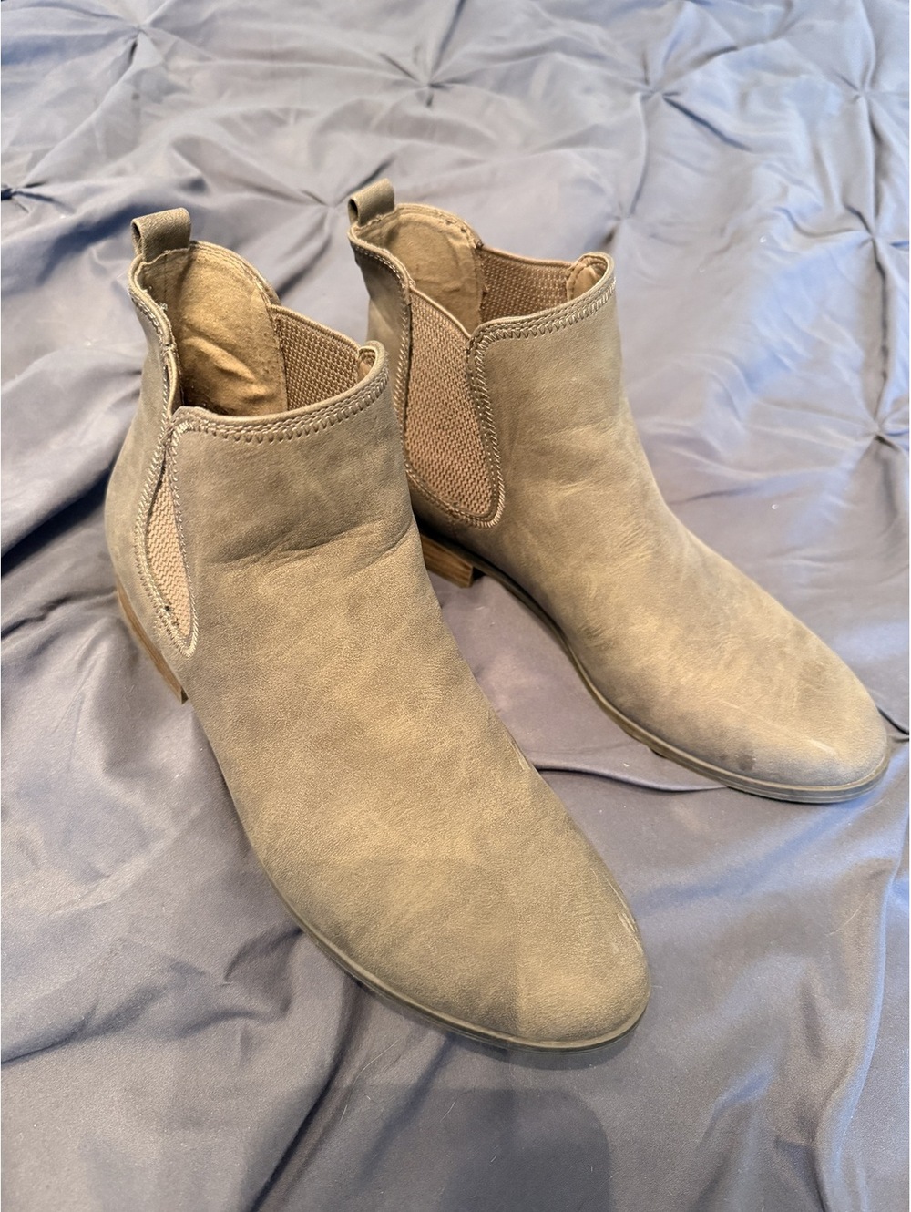 Women Olive Green Short Booties